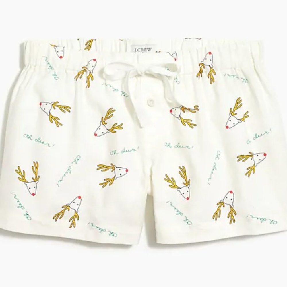 JCREW Oh Deer Sleep Shorts